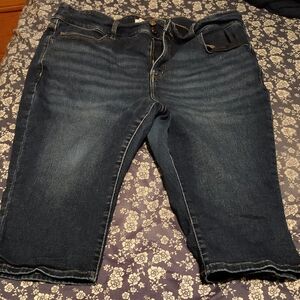 Lane Bryant Dark Indigo Relaxed Capris